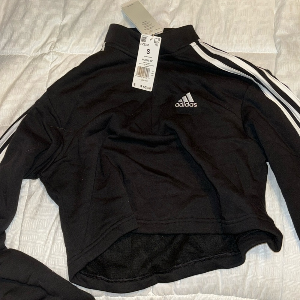 Adidas women’s sweatshirt multi sport black white small NWT new